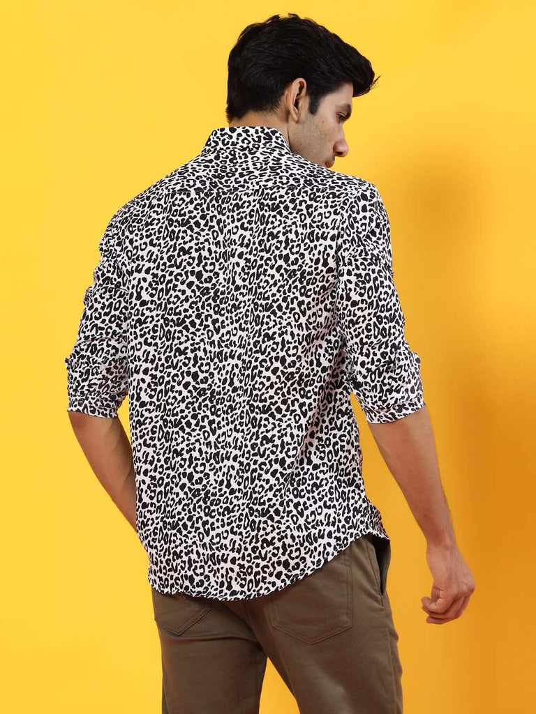 Zebra Printed Crepe Shirt - Tistabene