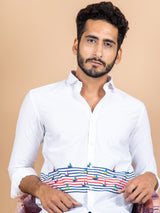 Boat Printed Cotton Shirt
