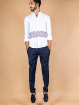 Boat Printed Cotton Shirt