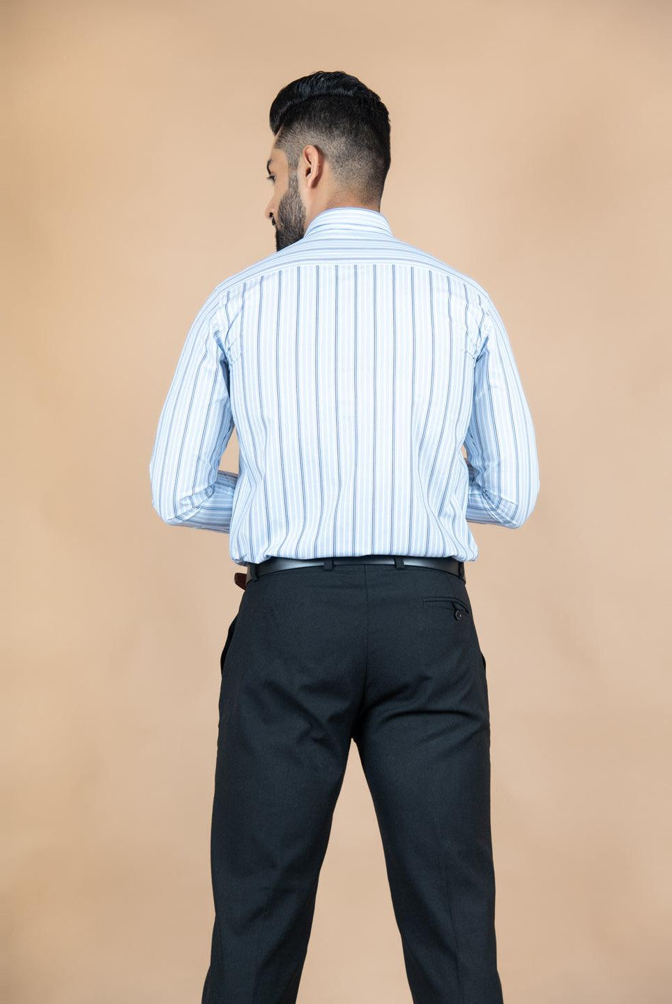 Blue Stripes Formal Shirt - Tistabene