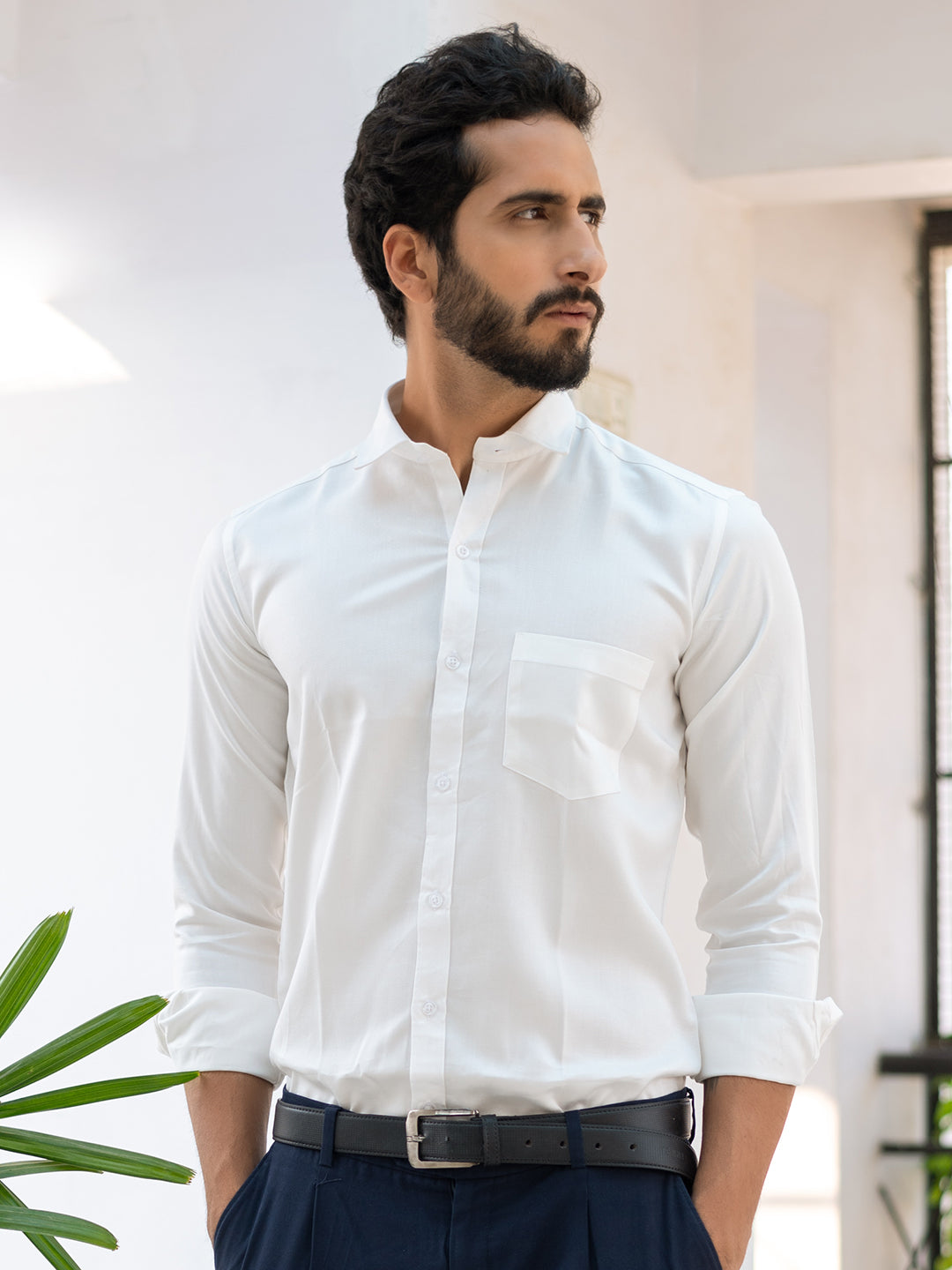 Off-White Formal Cotton Shirt