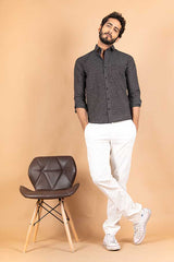 Black Jaipuri Printed Cotton Shirt