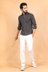 Black Jaipuri Printed Cotton Shirt