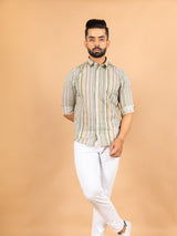 white printed shirt