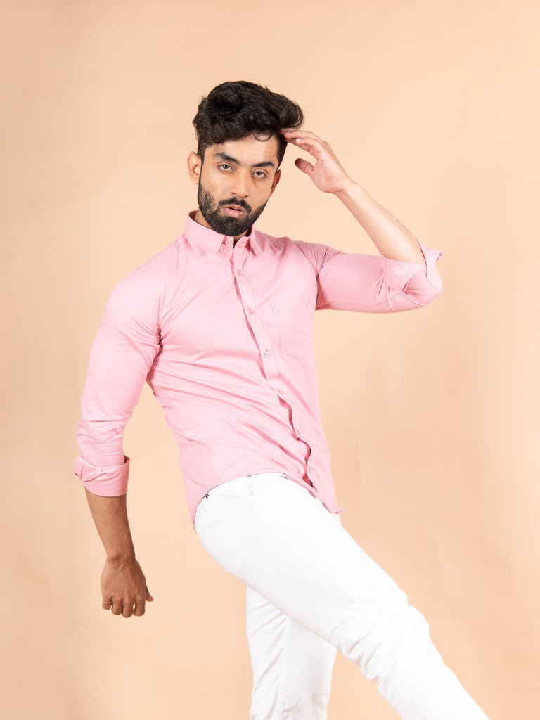 Pink Linen Shirt - Tistabene