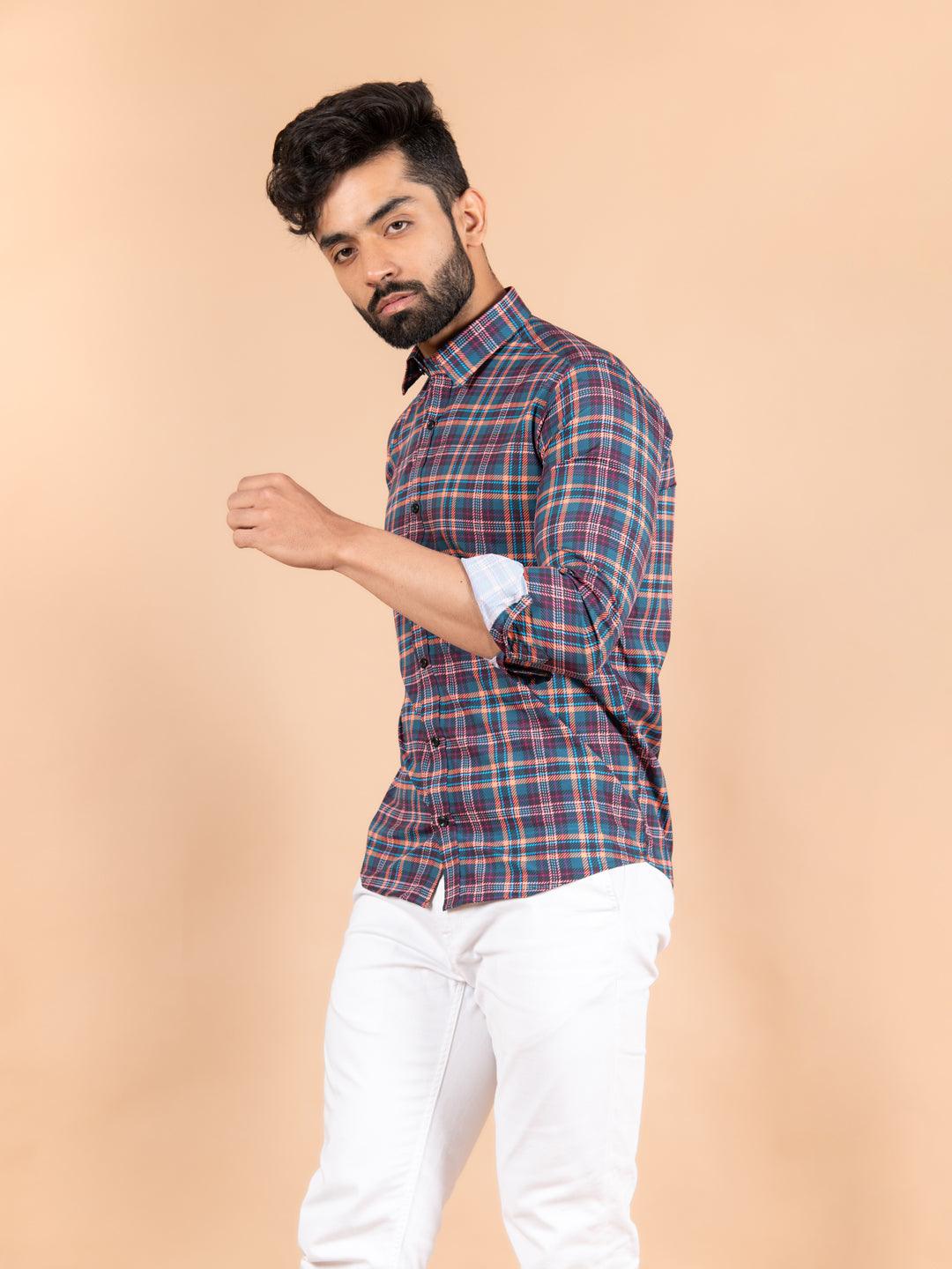 cotton printed shirts for men