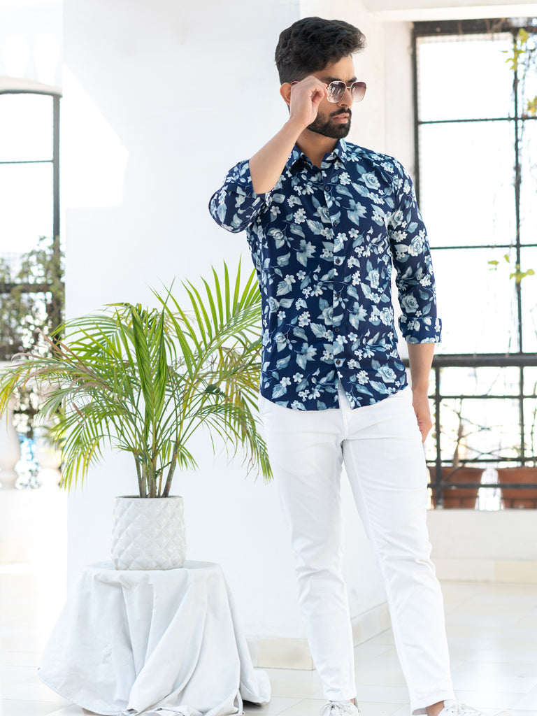  floral printed shirts for men
