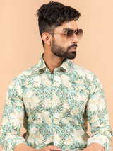 Floral Jaipuri Printed Cotton Shirt