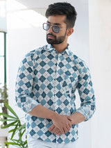 cotton printed shirts for men
