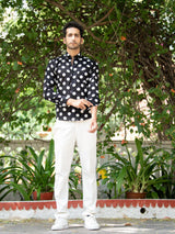 black printed shirt for men