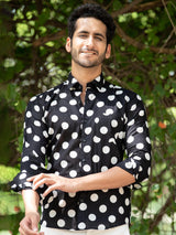 black printed shirt for men
