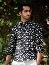 black printed shirt for men