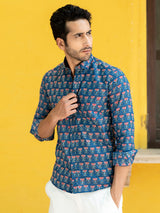 sanganeri printed shirt
