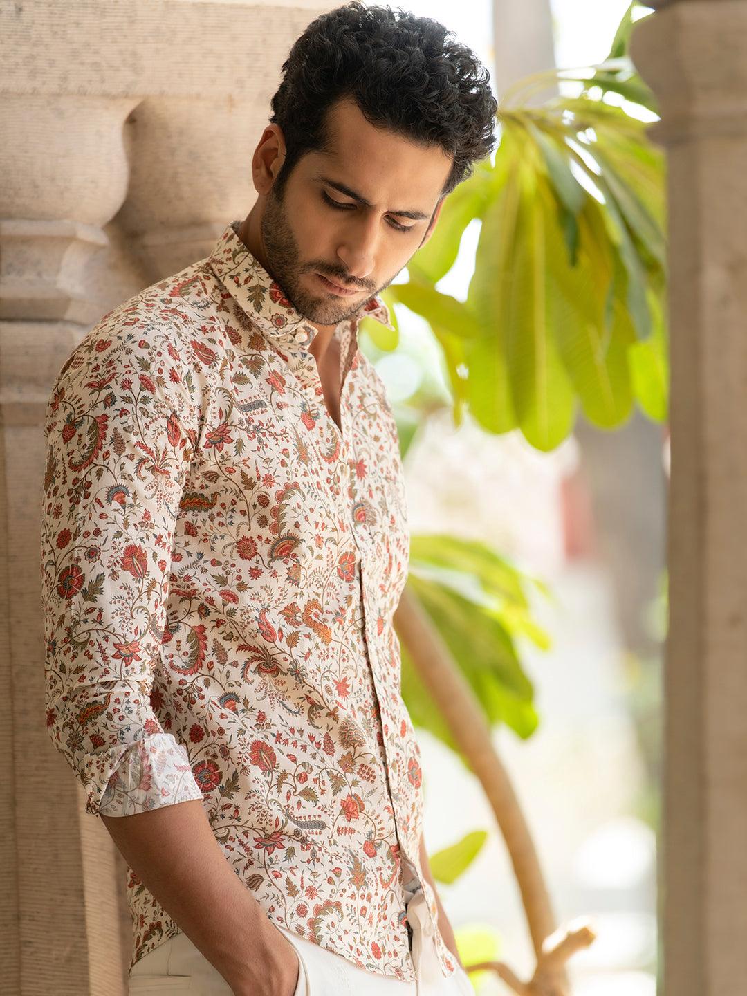 sanganeri printed shirt