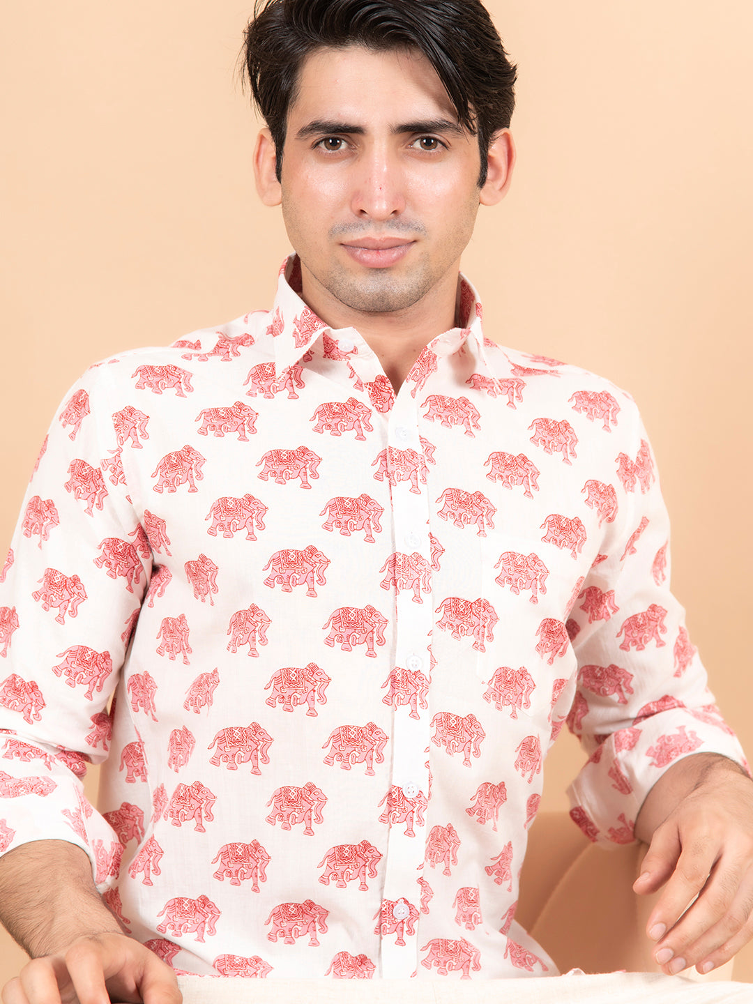 Elephant Print Full Sleeves Shirt