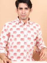 Elephant Print Full Sleeves Shirt