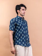 Bock Leaf Print Cotton Shirt