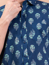 Bock Leaf Print Cotton Shirt