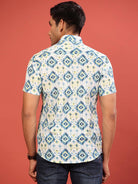 printed blue shirts for men