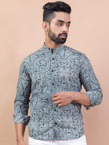 shirt white printed
