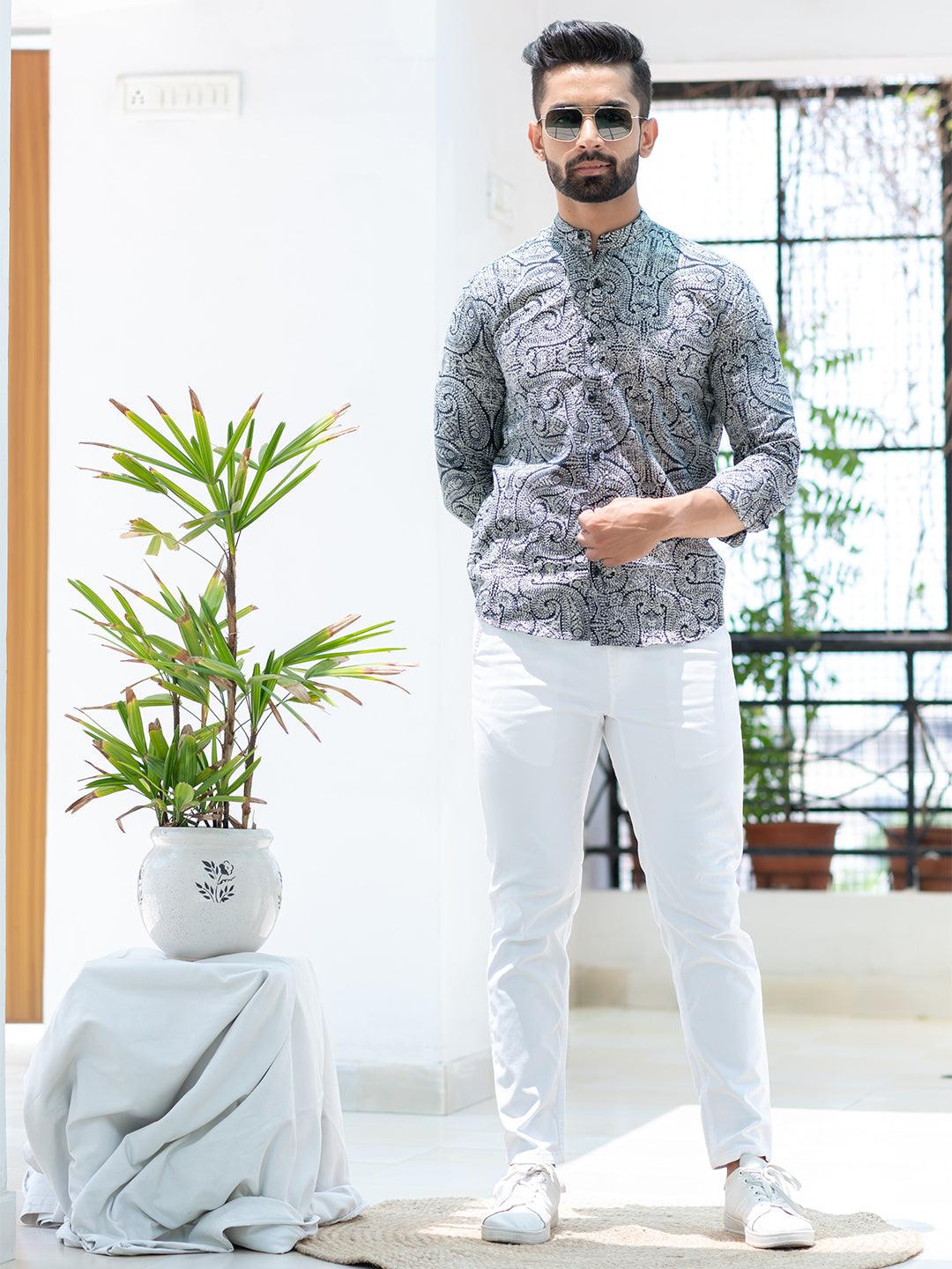 abstract printed shirts