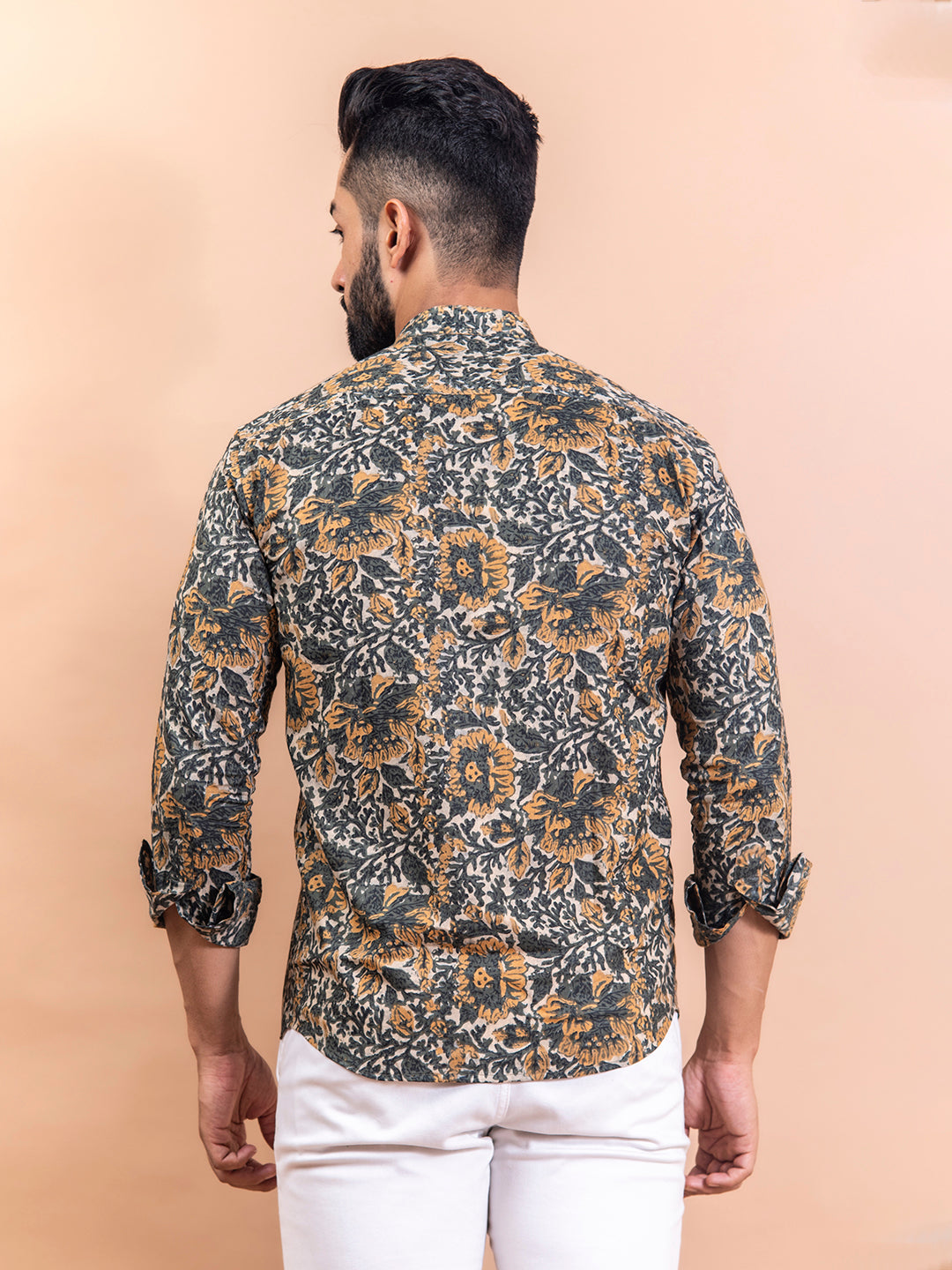 Multi color Abstract floral printed shirt