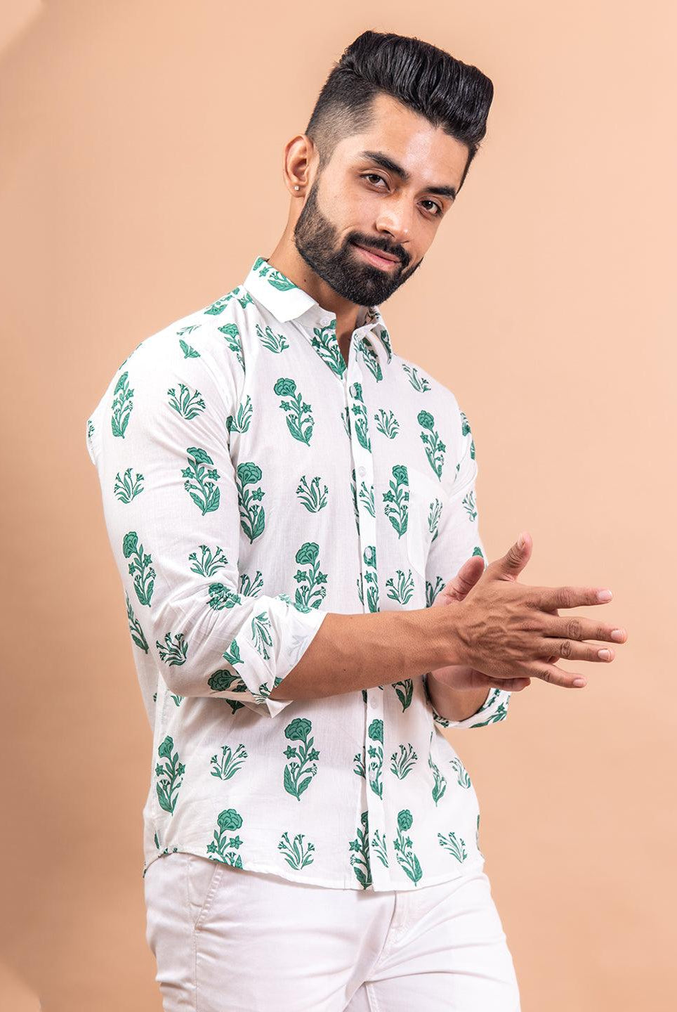 floral printed shirts for men