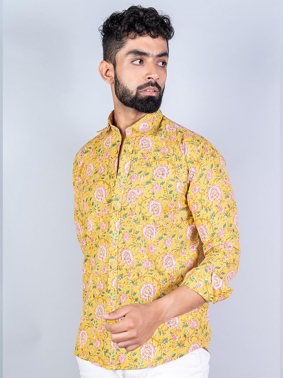sanganeri printed shirt