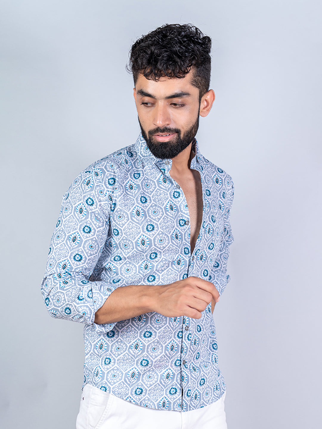 abstract printed shirts