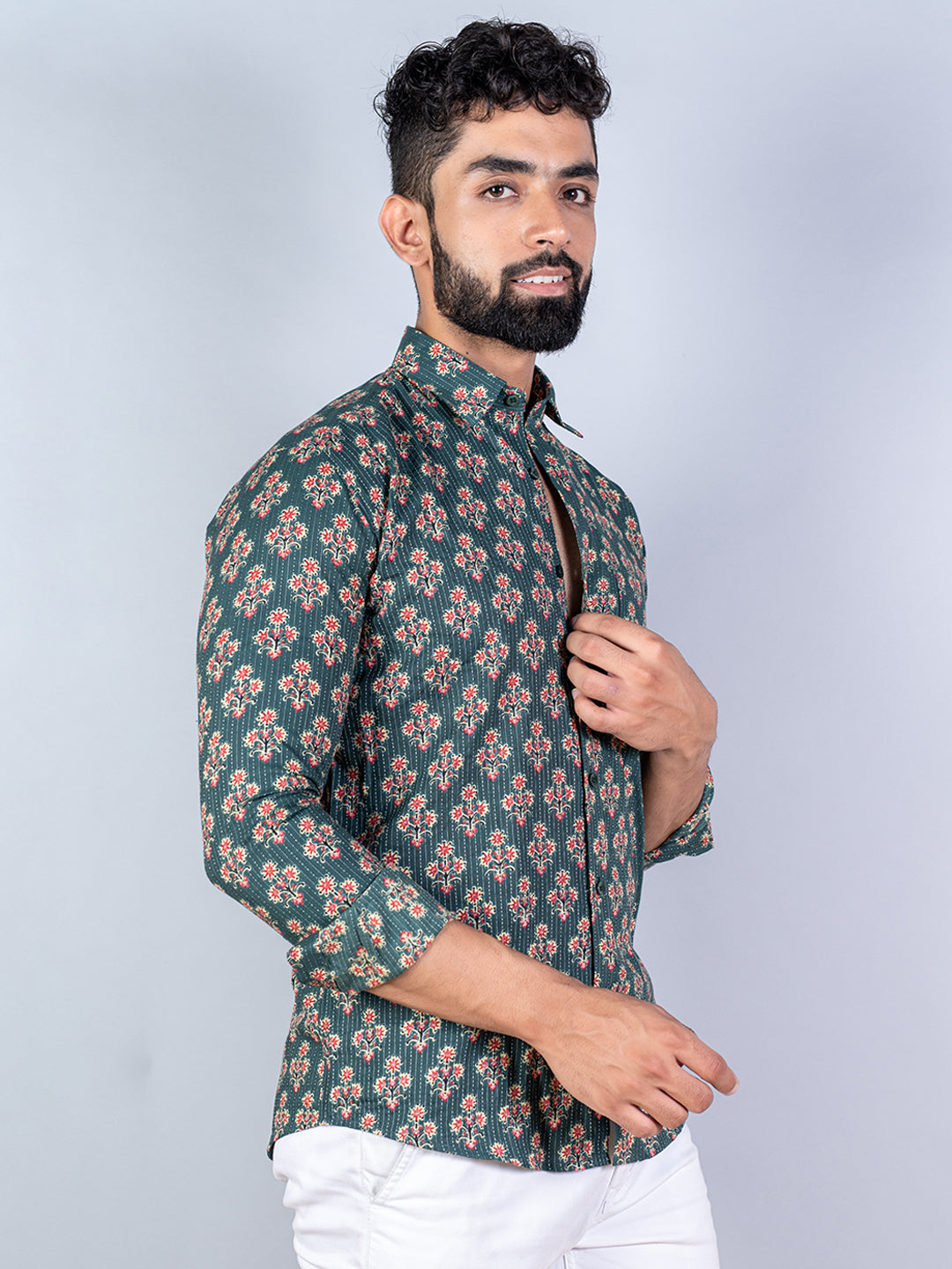 sanganeri printed shirt