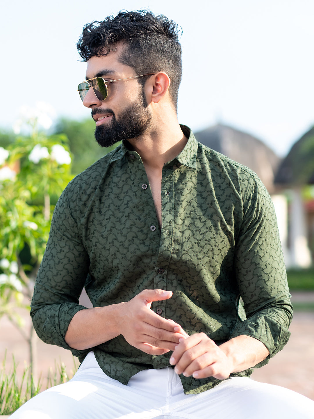 printed cotton shirts for men