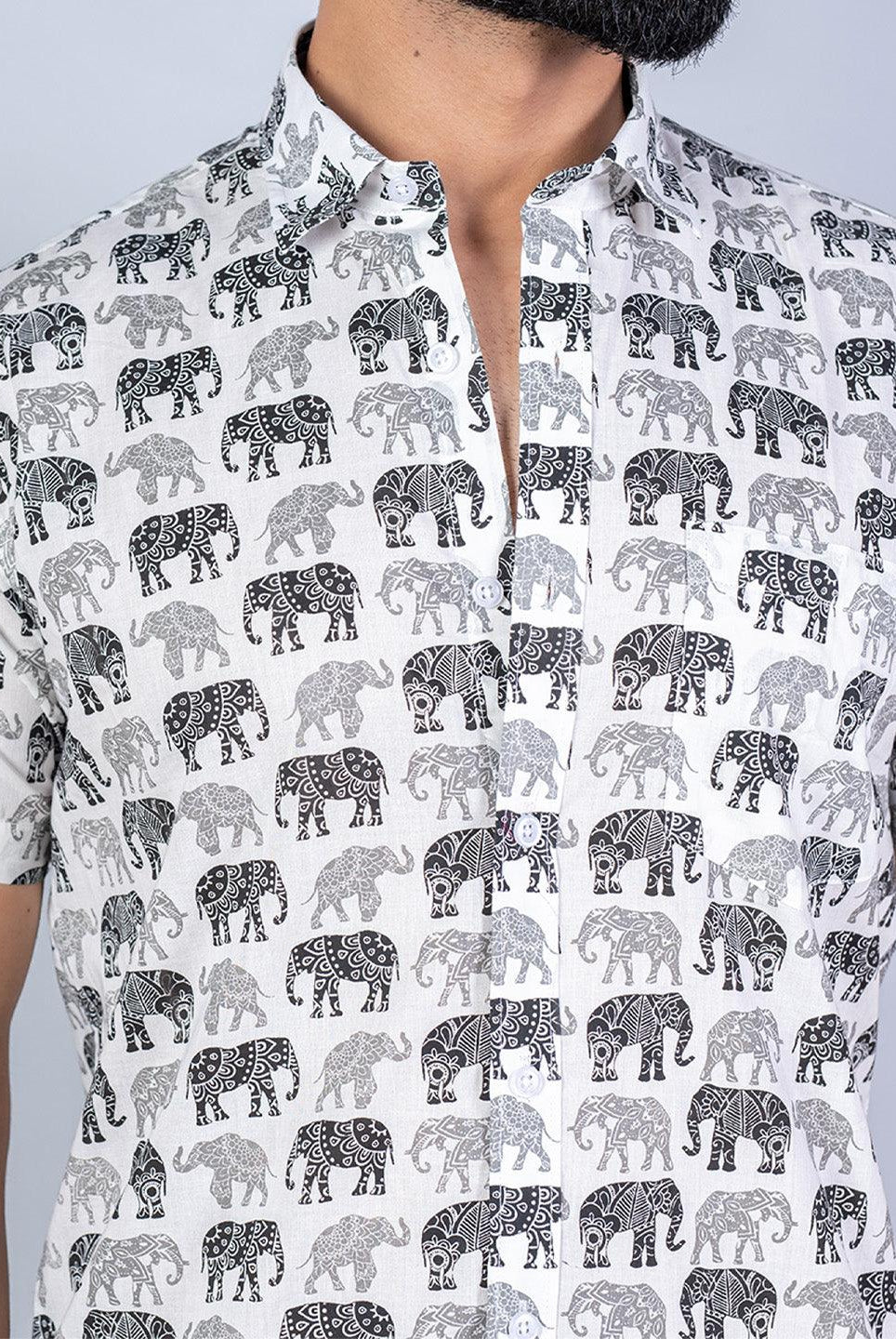animal printed shirt