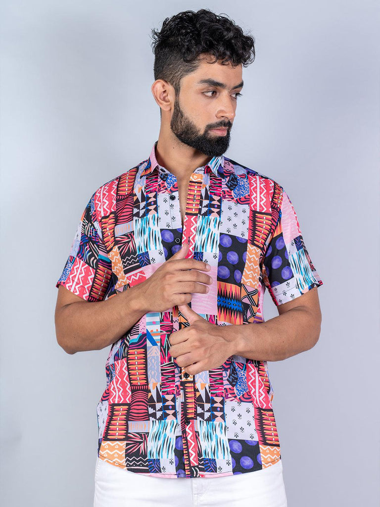 Multicolor Printed Shirt for Men