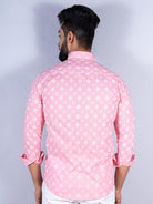 printed pink shirt