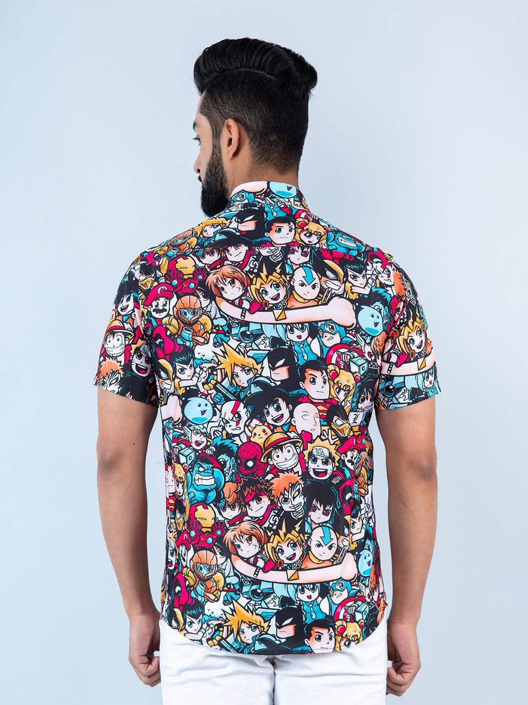 abstract printed shirts