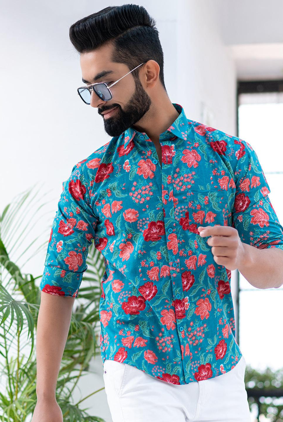 flower printed shirts online