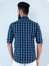 cotton check shirt for men