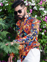 abstract printed shirts
