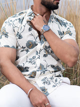 flower printed shirts for men