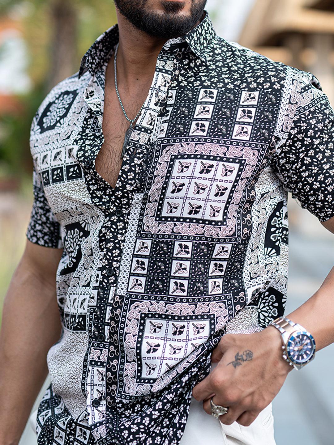 printed half sleeve shirts
