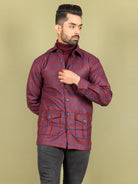 Red and Blue Checks Flannel Shacket - Tistabene