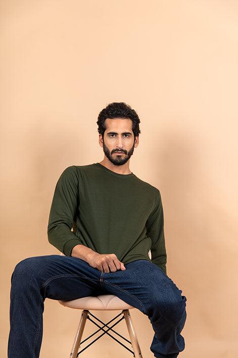 Olive Green Sweater - Tistabene
