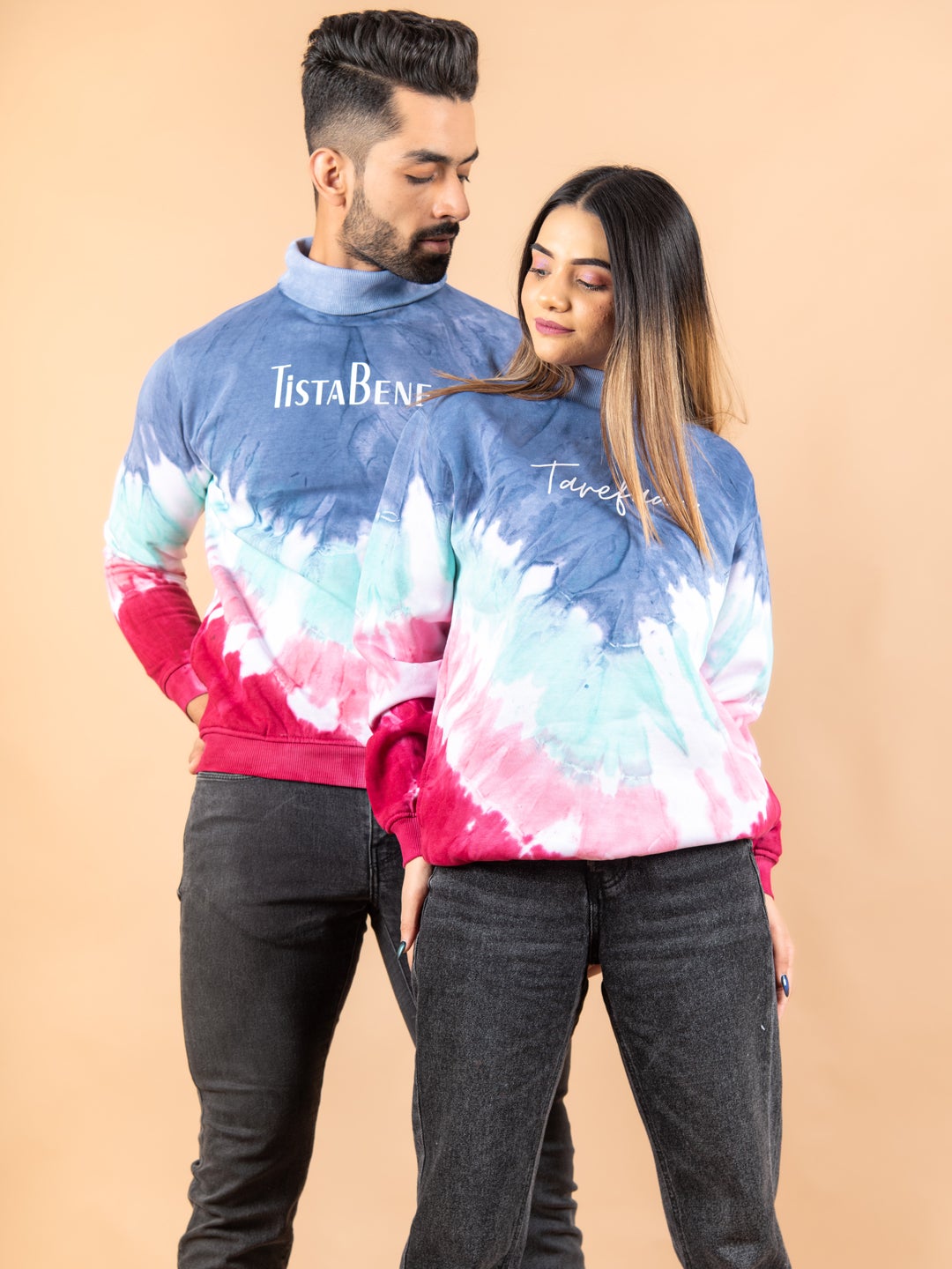 Tistabene Printed Tie and Dye Turtleneck For Women