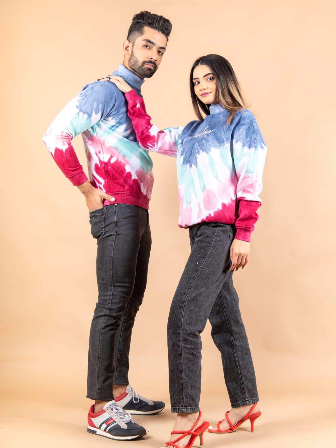 Tistabene Printed Tie and Dye Turtleneck For Women