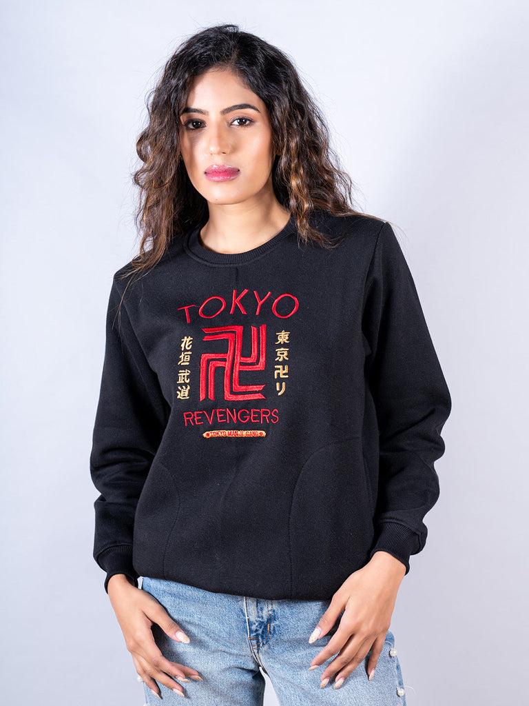 Black Tokyo Manji Revengers Sweatshirt - Tistabene