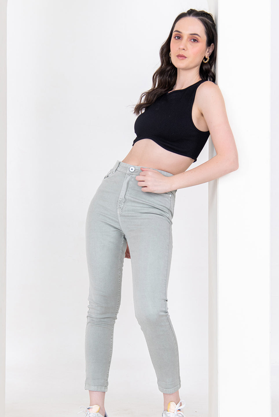 women's high rise skinny jeans
