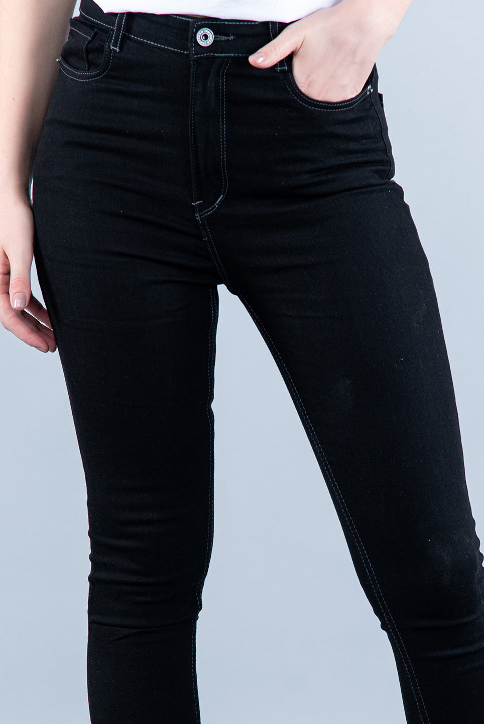 skinny jeans women black
