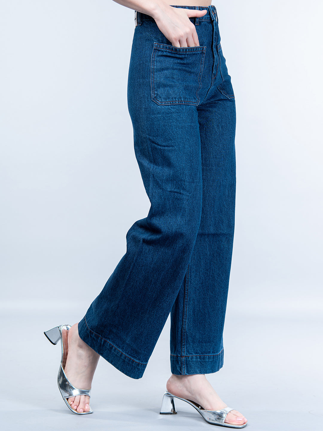 Buy Digital Dress Room Denim Jeans for Women Slim Fit 'M Size' Mid Waist  Length Light Blue Sequined Jeans Pant for Girls Jegging Jogger at Amazon.in