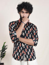 Moroccan Escape Abstract Printed Slim Fit Shirt