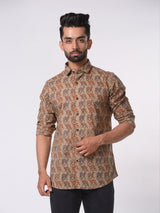  Printed Brown Shirt
